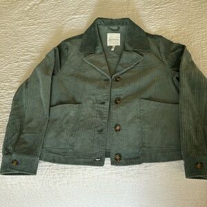 Avec les Filles green corduroy jacket